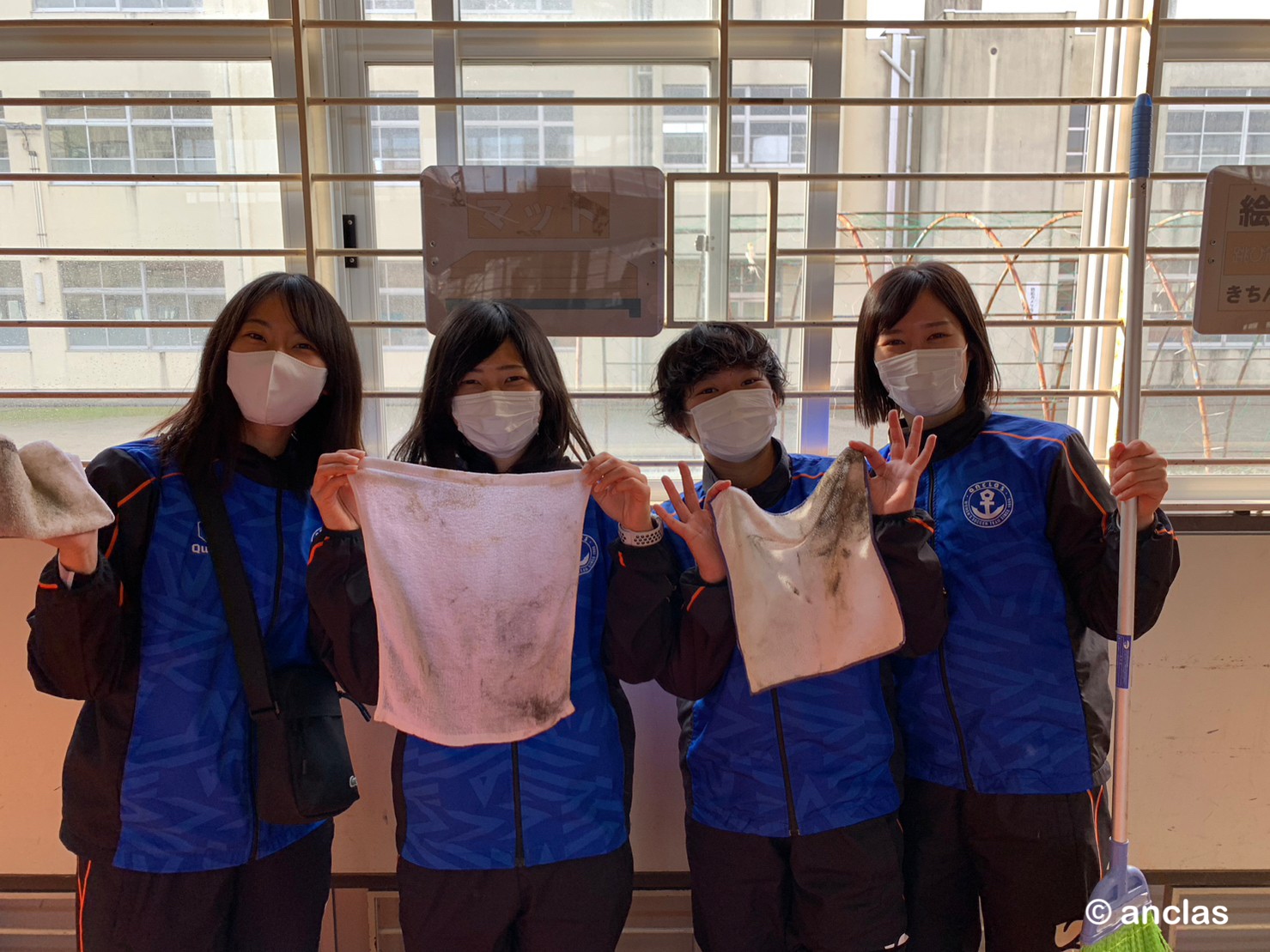 地域活動レポート　鳥飼小学校体育館清掃活動報告について